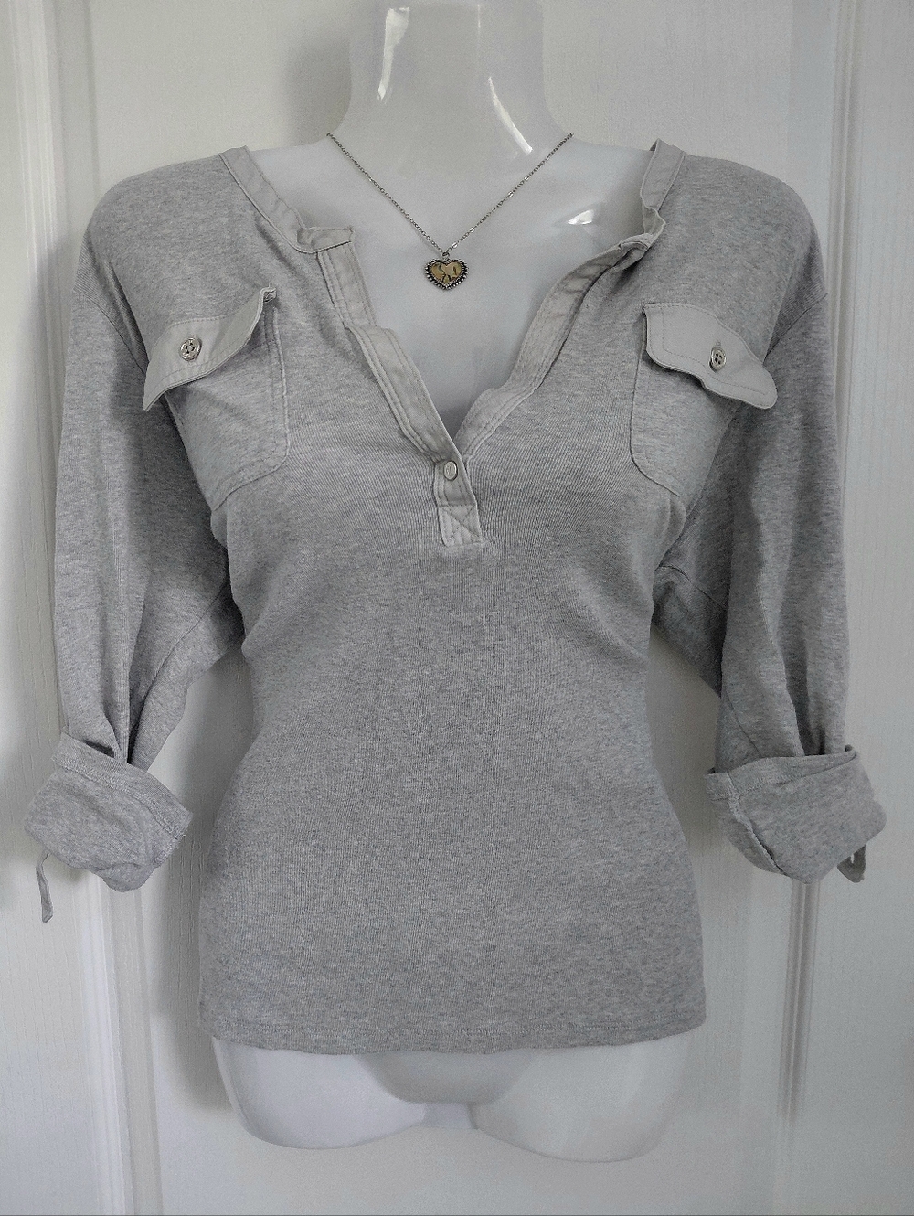 Ralph Lauren Light Gray Button Shirt